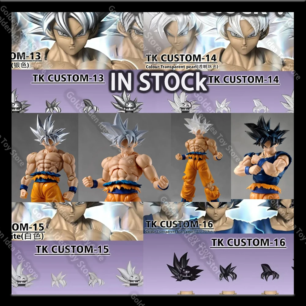 

В наличии TKCUSTOM TK013 TK014 015 016 Dragon Ball SHF Ultra Instinct Son Goku 3.0 Heads Custom Headsculpt Set Фигурки Игрушки