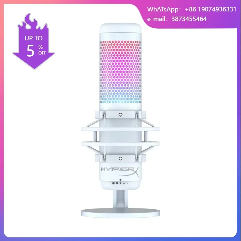 

HyperX QuadCast S 100% Original Wholesale Price in Stock Professional E-Sports Live Rgb Computer Microphone Mic