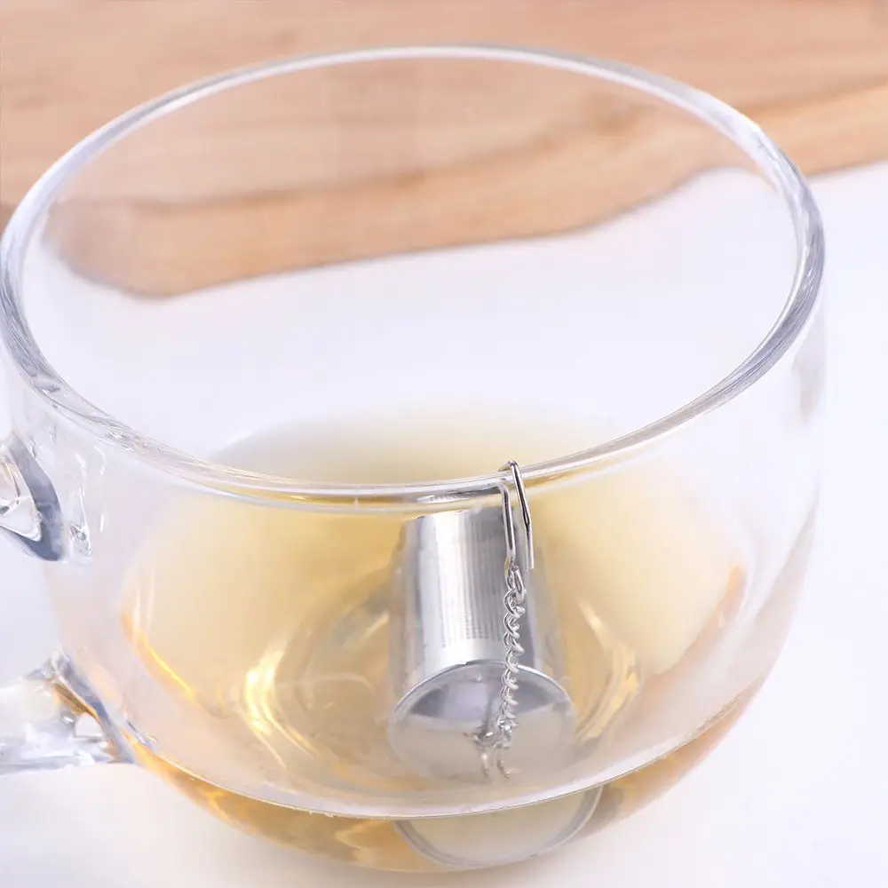 Easy To Clean Practical Cylindrical Stainless Steel Hanging Type Kitchen Tea Filter Seasoning Filter Tea Leak Tea Infuser