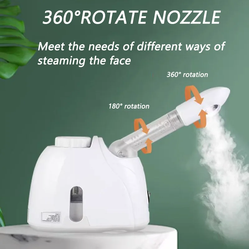 Portable facial hot steamer, home skin steamer, sprayer, nano ion steaming machine, home salon, spa care tools
