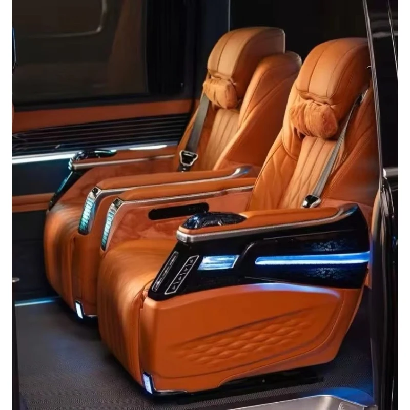 High-end luxury leather custom aviation car seats, waterproof design, suitable for vehicle modification