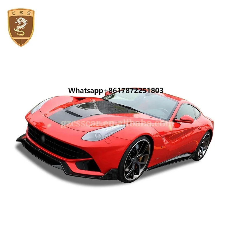 Luxury Design Dnc Style Body Kit for Ferrari High-End Cars Full Set 3k Twill CF Part RZ Style Rear Diffuser