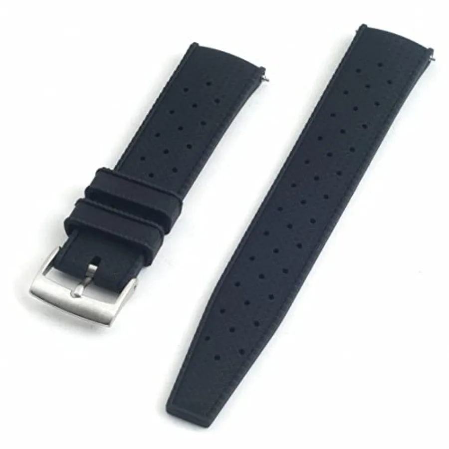 Quick Release Tropical Style FKM Rubber Watch Strap Band