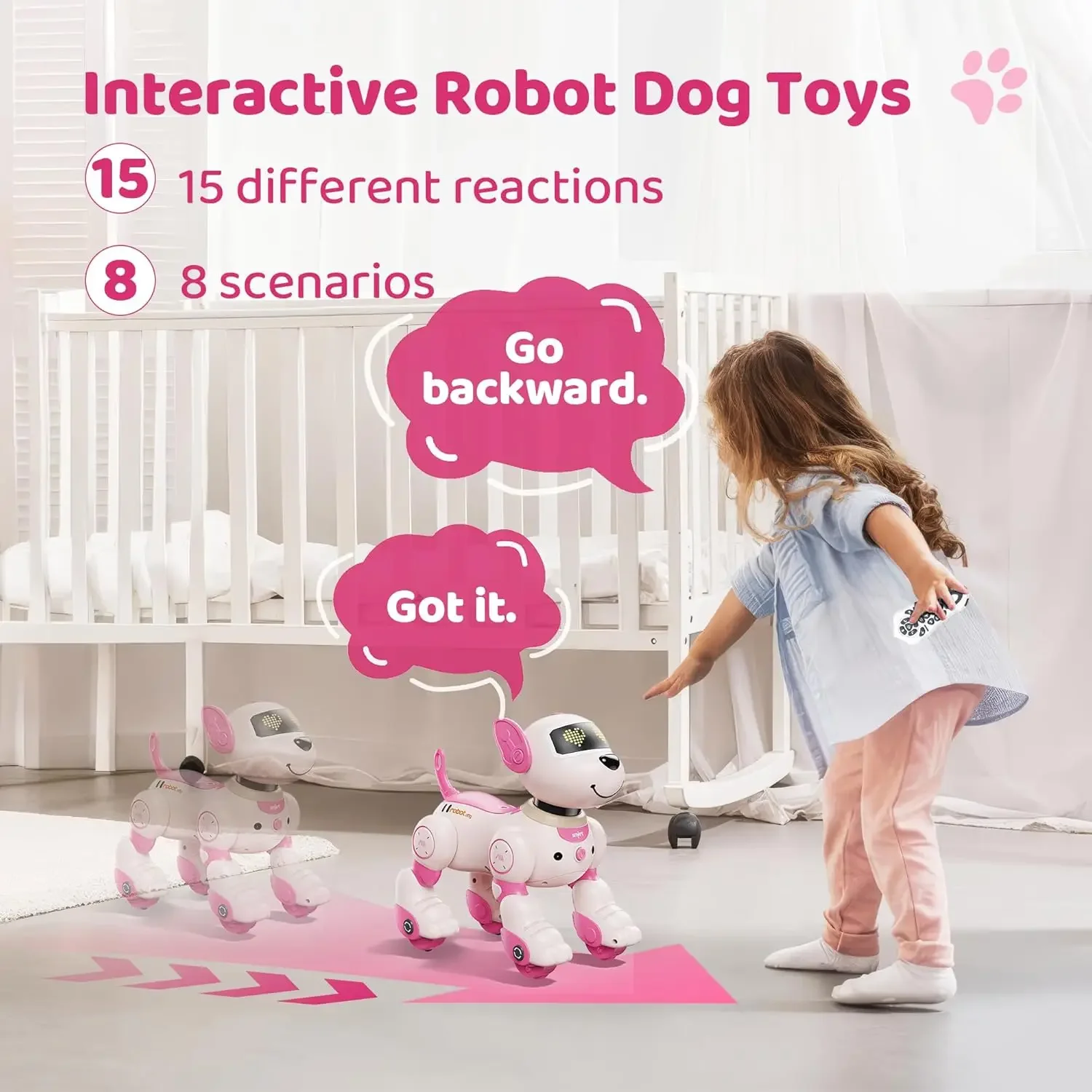 Rc cachorro inteligente Robot perro juguete acrobacias Control remoto Diy programación voz interactiva niños electrónicos mascota perro regalos