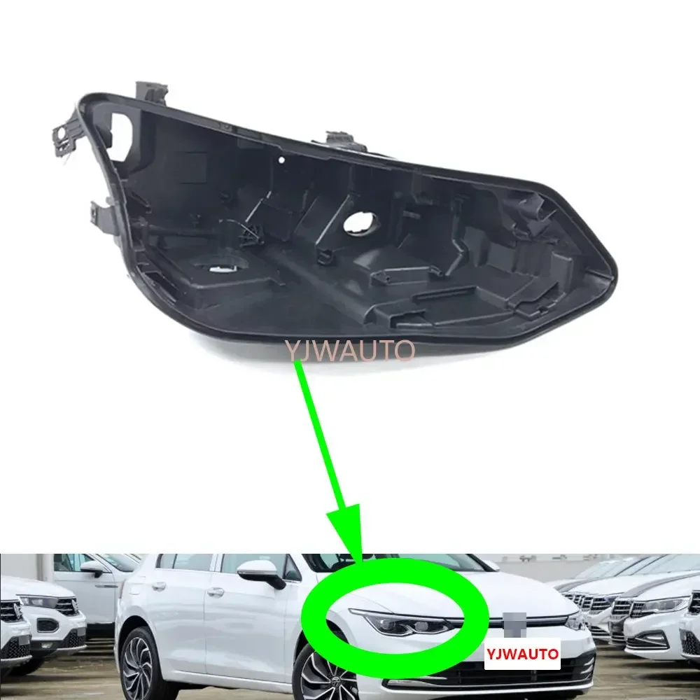 For VW Golf 8 R-Line GTI 2021 2022 Headlamp House Car Headlight Base Front Lamp Holder Auto Light Back Support