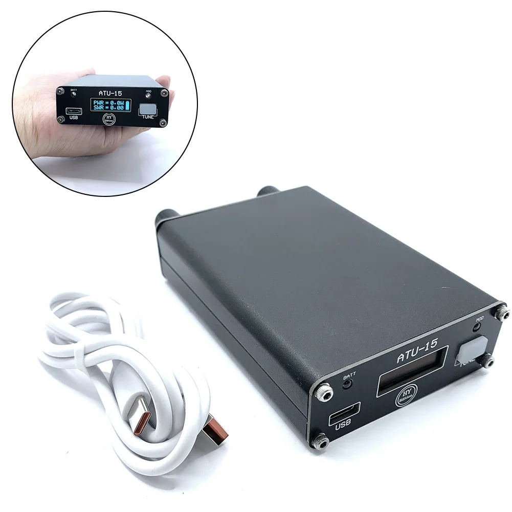 

Shortwave Antenna ATU-15 Antenna Tuner Lightweight Design Metal Housing PCBs Front Panel Tuning Frequency Range
