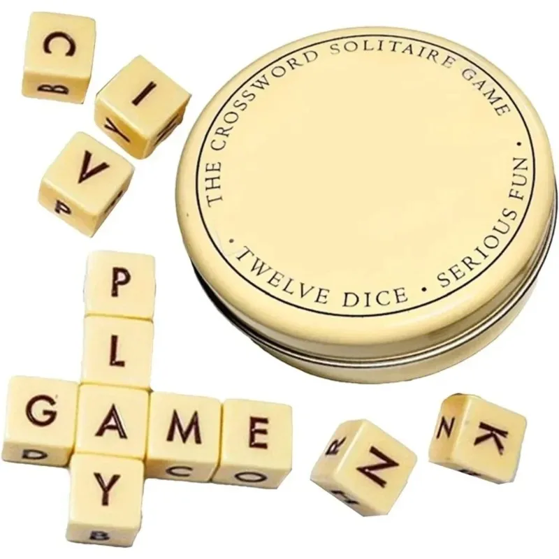 New Fun Word Combination Game, Crossword Puzzle Game, Portable S Spelling Game, Acrylic Precision Carved Character Board,