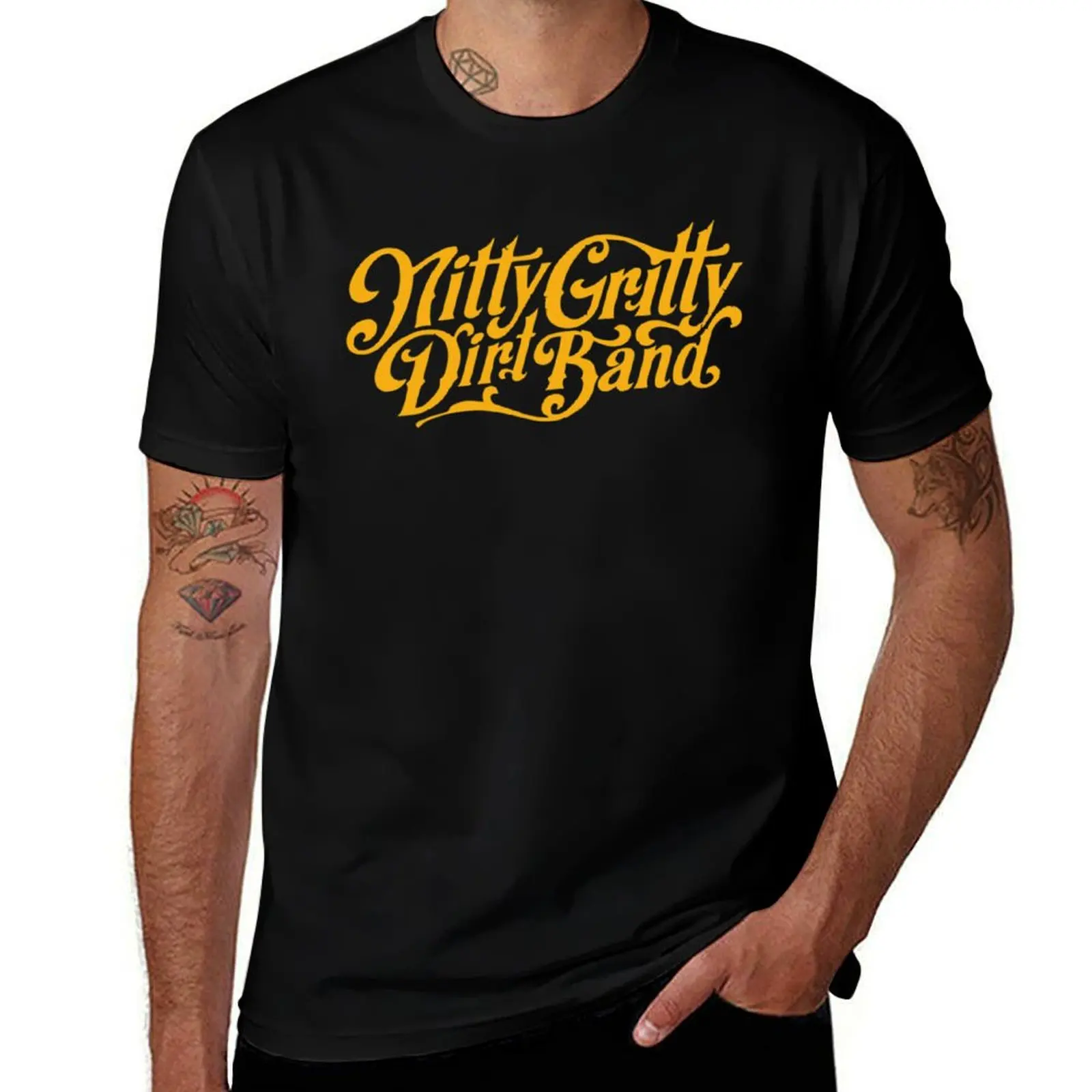 

Best Nitty Gritty Dirt Band Design T-Shirt Sports Casual Short Sleeve Cotton Tee