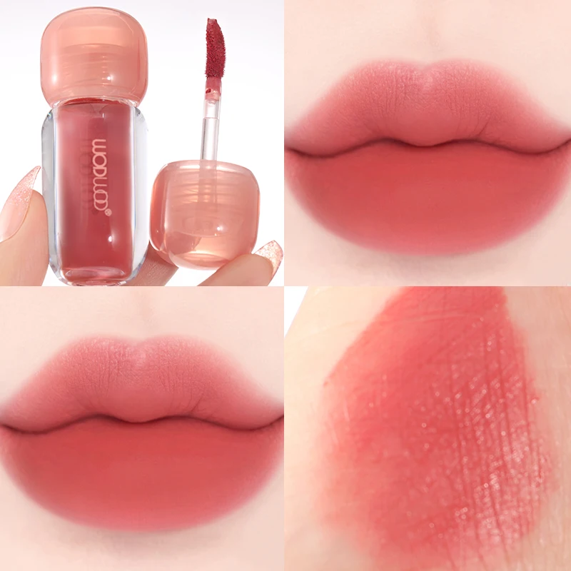 WODWOD エアベルベットリップグロス、発色が良く、マットな仕上がり、乾燥しない、長持ちするリップグロス
