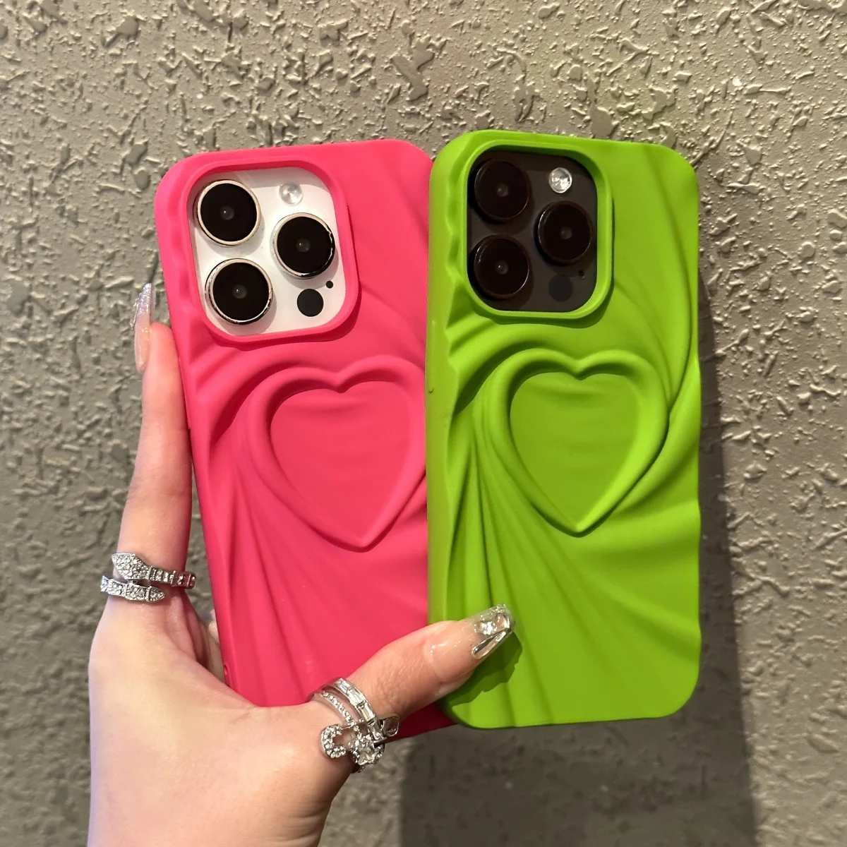 

Модный чехол 3D Love для iPhone 16, 15, 14, 13, 12, 11 Pro Max, женский индивидуальный защитный чехол для 14, 15, 16 Plus, аксессуары