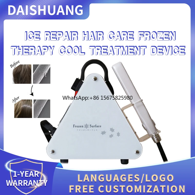 Hair Straight Care Flat Iron 2025 Newest Ice Cold Cryotherapy Frozen Therapy Repair Device