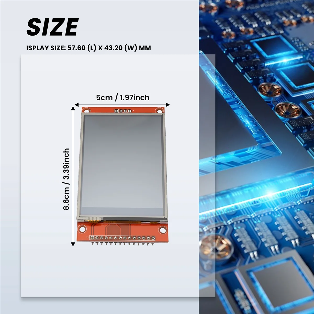 Efficiente porta seriale SPI del modulo display LCD TFT SPI da 2,8 pollici 240X320 SPI