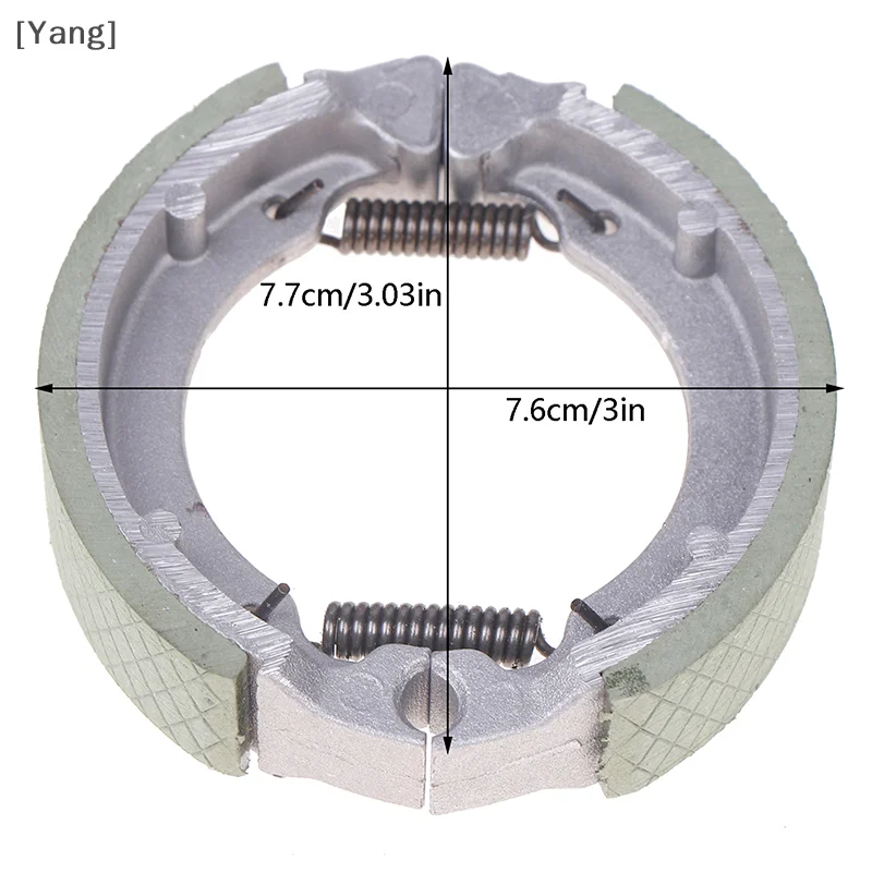 1Pc Electric Scooter Drum 75mm Rear Brake Pad Shoes Motorcycle Brake System Motorbike Brake Shoe Metal Spring TB50