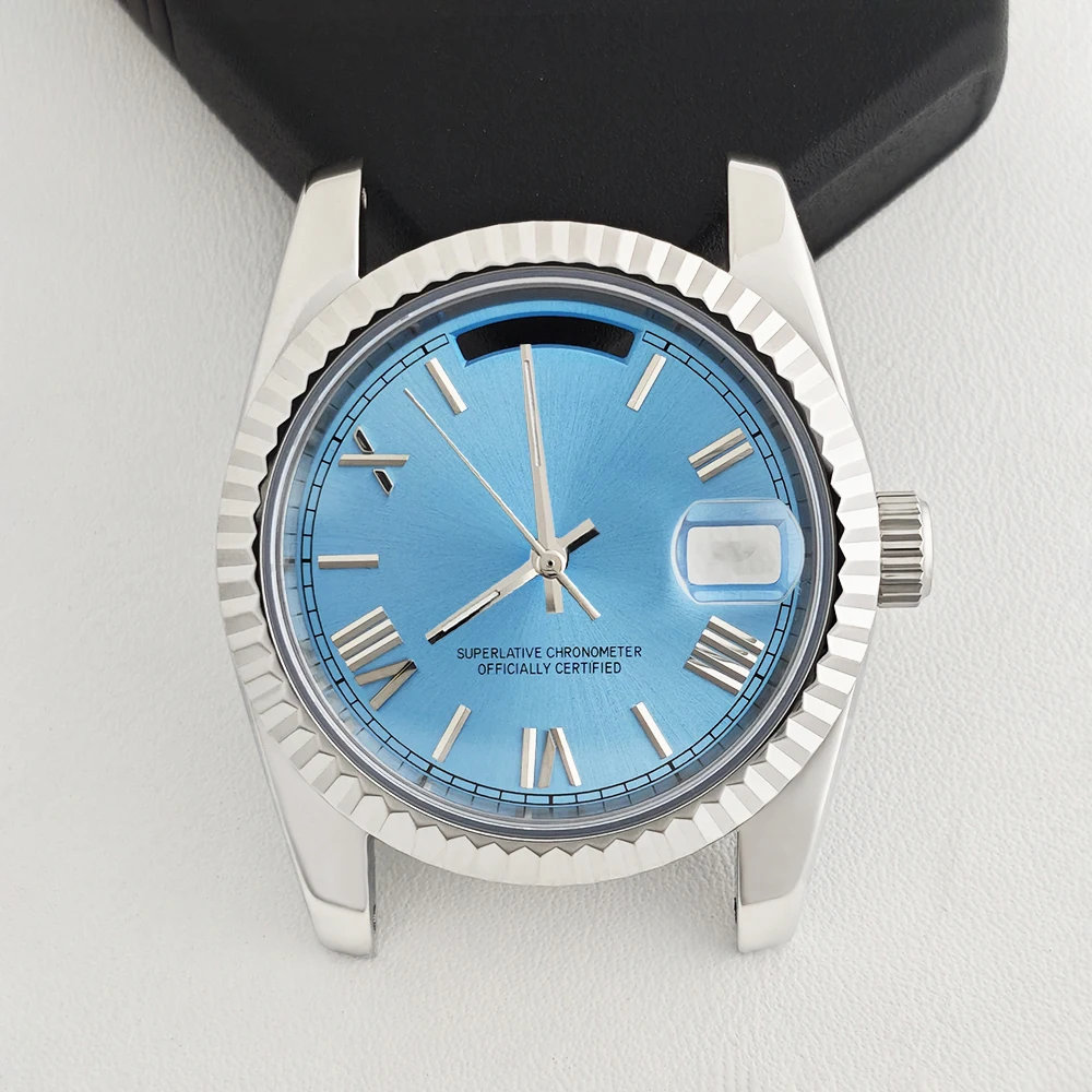 36mm Miyota 8285 Case 30mm Dial Stainless Steel sapphire glass Case Customized Logo suitable for 8285 Movement Watch Accessories
