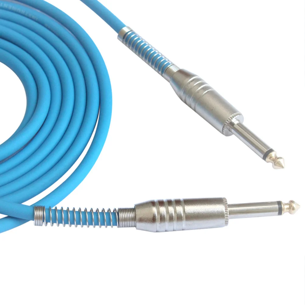 

6.35mm Straight Plug Guitar Cable 3M Length Conductors Braided Shielding for Bass Piano Instruments Pure Signal Transmission
