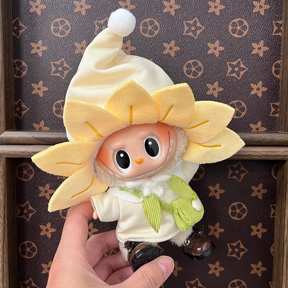 أزياء رائعة لملابس دمية Labubu 17 سنتيمتر ملابس عصرية إكسسوارات دمي أنماط متعددة