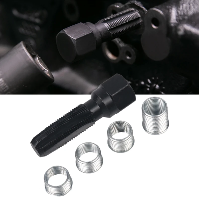 14mm Tap Die Kit Spark Plug Thread Repair Tool 9/11/16/20mm Cylinder Head Tap Sparks Plug Rethreading Helicoil Thread Repairing