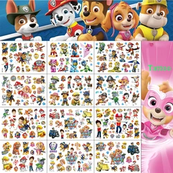 1 pz Anime PAW Patrol tatuaggi temporanei per bambini forniture per feste di compleanno bomboniere bambini Cute Cartoon tatuaggi Sticker decorazione giocattolo