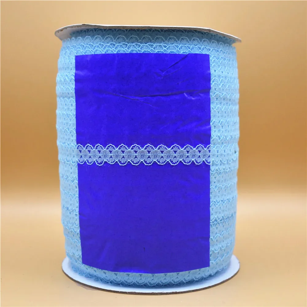 Großhandel 600 Yards/Los Weißes Spitzenband 14MM breites Bortband DIY bestickte Spitze zum Nähen, Dekoration, afrikanische Spitzenstoffe, Zubehör – Detail 13