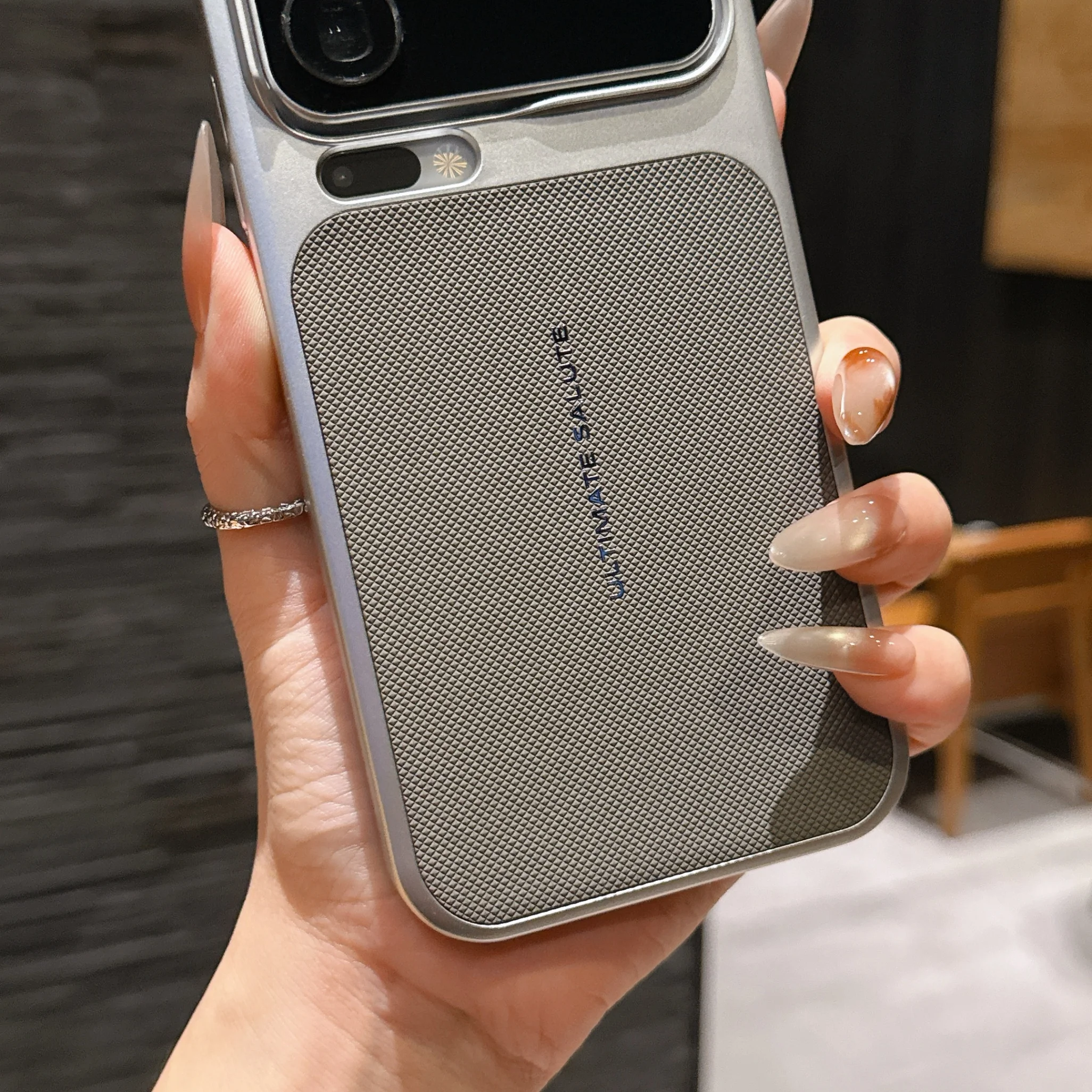 نمط الماس المفصلي 360 ° حافظة هاتف ملفوفة بالكامل لهاتف Xiaomi 17 Pro Max غطاء خلفي واقٍ مقاوم للصدمات ومضاد للسقوط #3