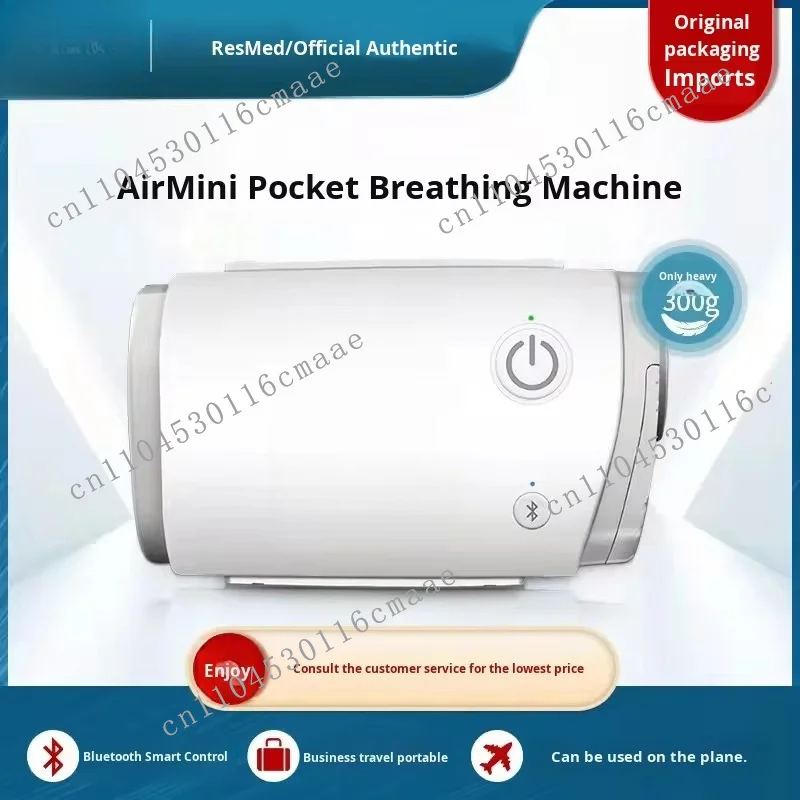 AirMini portable single-stage anti-snoring device, portable AC non-invasive for home care medical use