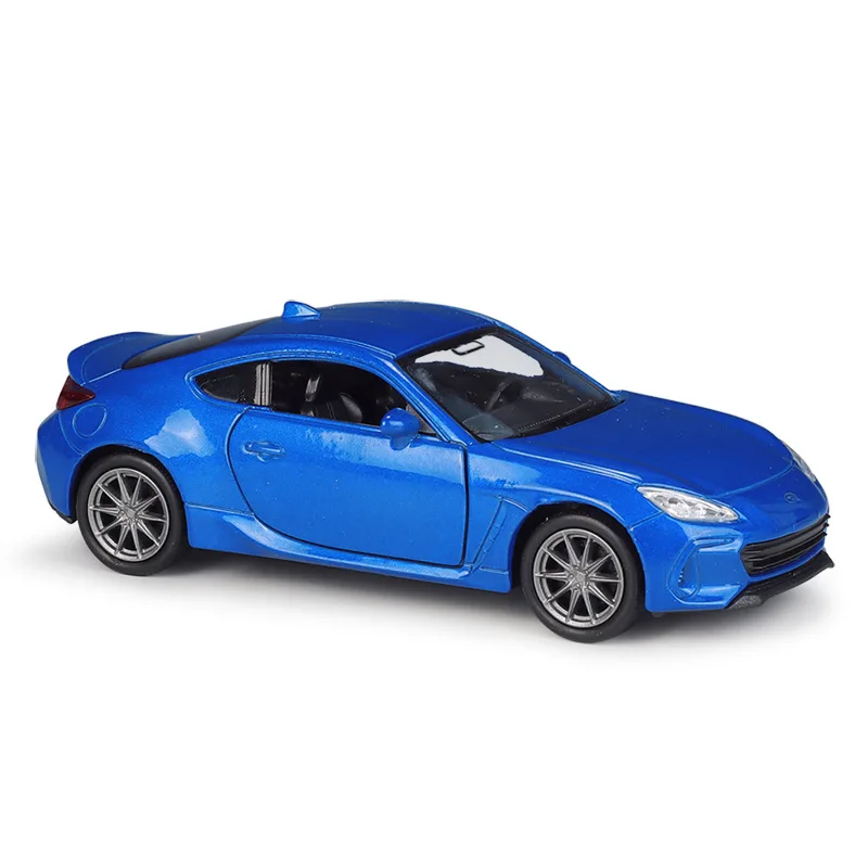 1/36 Subaru BRZ Super Sport Toy Car Model Welly Diecast Metal Vehicle Miniature Collection Pull Back Gift For Children Boys Kid