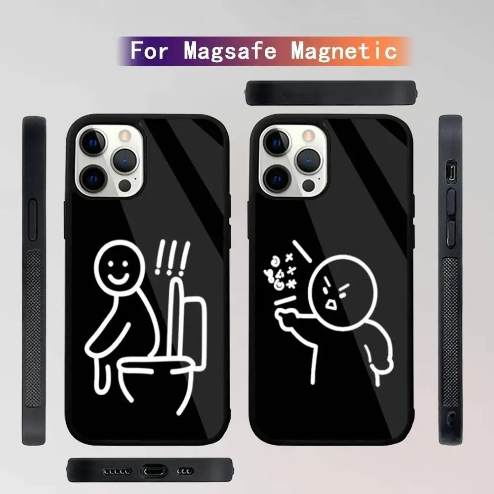 

Cartoon Matchman Phone Case For iPhone 16,15,14,13,12,11,Plus,Pro,Max Mini Magsafe Magnetic Wireless Charging