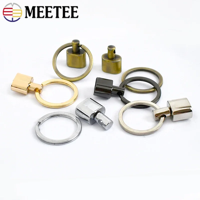 

2/4/10Pcs 25mm Metal O Ring Buckles Webbing Strap Tail Clip Keychain Pendant Connect Hook Handbag Chain Stopper DIY Accessories