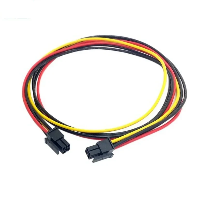 100 قطعة ATX موليكس موصل صغير 4-pin ذكر إلى ذكر سلك الطاقة 60 سنتيمتر لوحة أم للكمبيوتر حافظة سلك طاقة السيارة