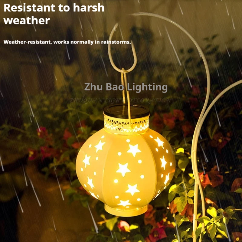 تعمل بالطاقة الشمسية مصابيح خارجية نجوم وظل ws الإضاءة مقاوم للماء حديقة فناء جو مصباح شرفة سطح المكتب ضوء الليل