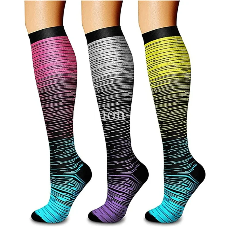 

Compression Socks For Running Fitness Men Women Best Medical Prevention Of Varicocele Hiking Traveling Flying Nylon Sports Socks