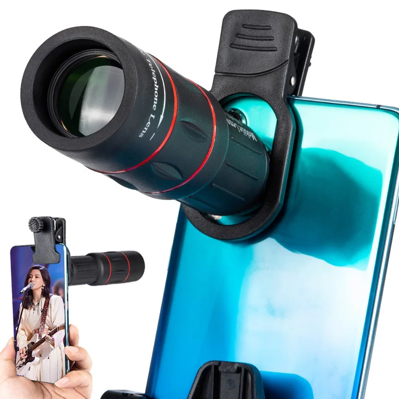 High power lens telescope mobile phone external lens concert camera
