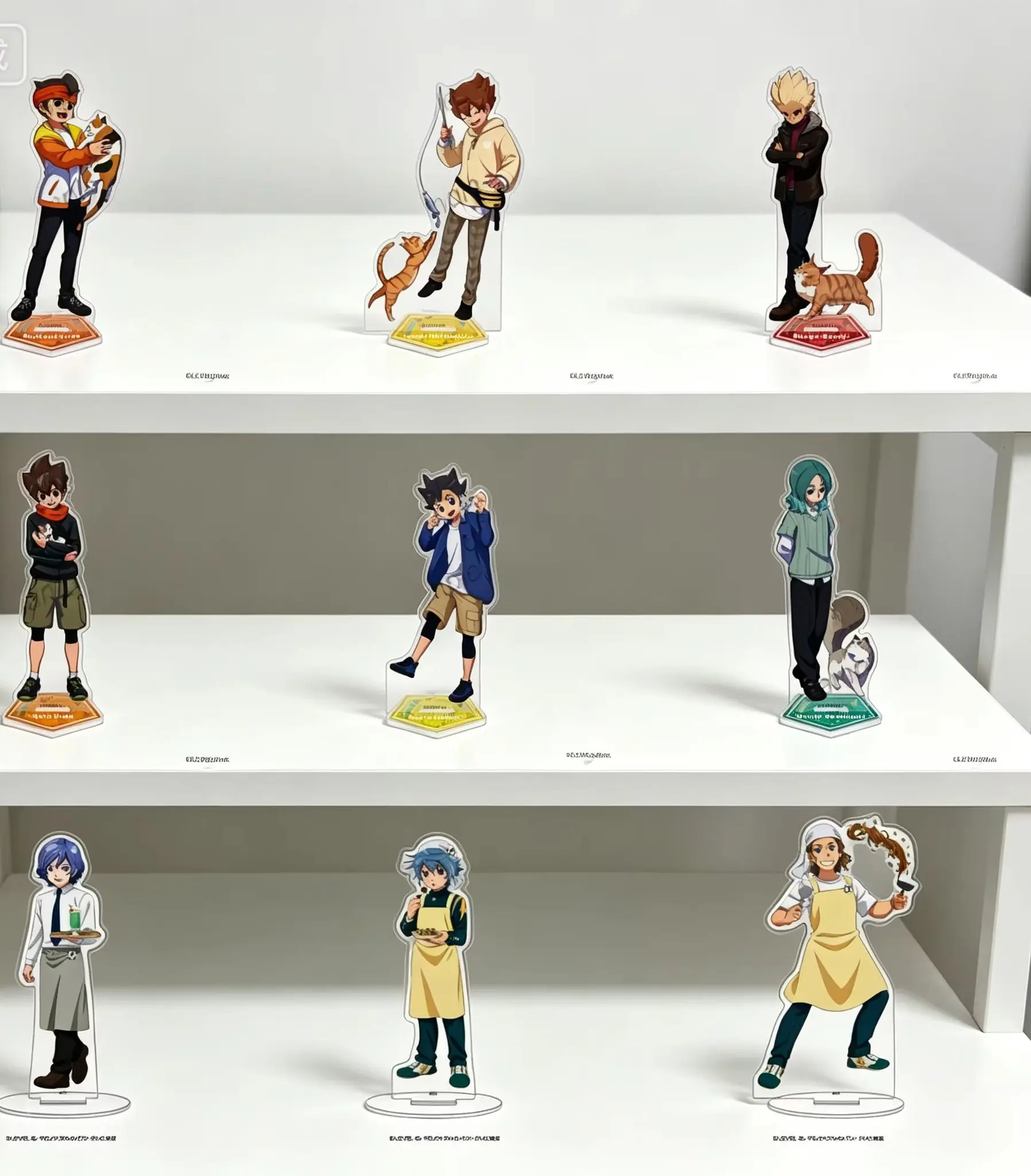 Anime Inazuma Eleven Shuya Goenji Matsukaze Tenma Endou Human-shaped Acrylic Stand Model Plate Keychains Desk Decor Fans Gifts