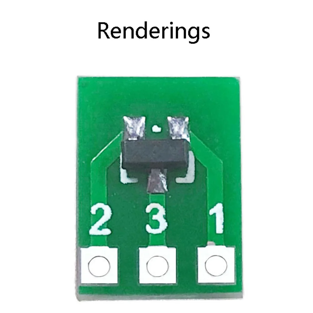 ABQR 50Pcs SOT23 SOT23-3 Drehen SIP3 Doppelseitige SMD Drehen DIP SIP3 Adapter Konverter Platte SOT SIP IC Buchse PCB Board DIY Kit