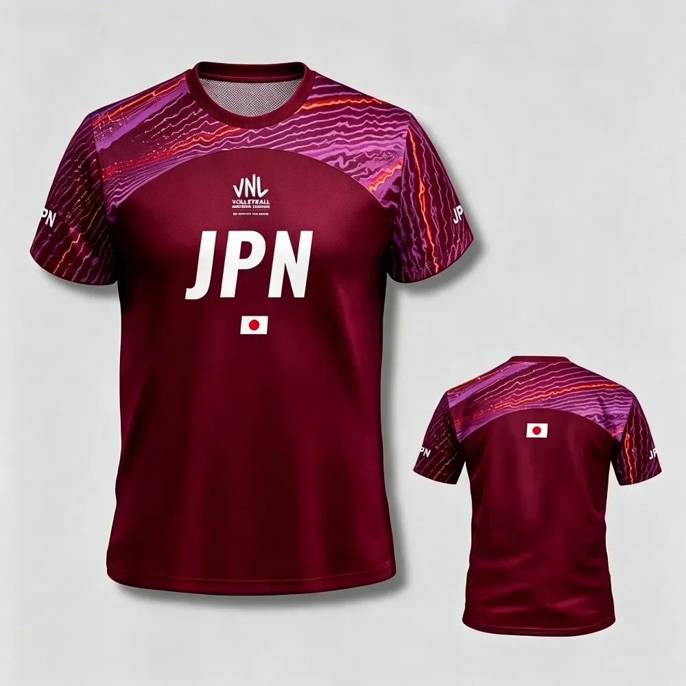 2026 Summer New Arrive Style Japan Blue Volleyball Jersey Man Women Sport T-Shirt Comfort Breathable Tee 3D Fashion Clothes Y2k