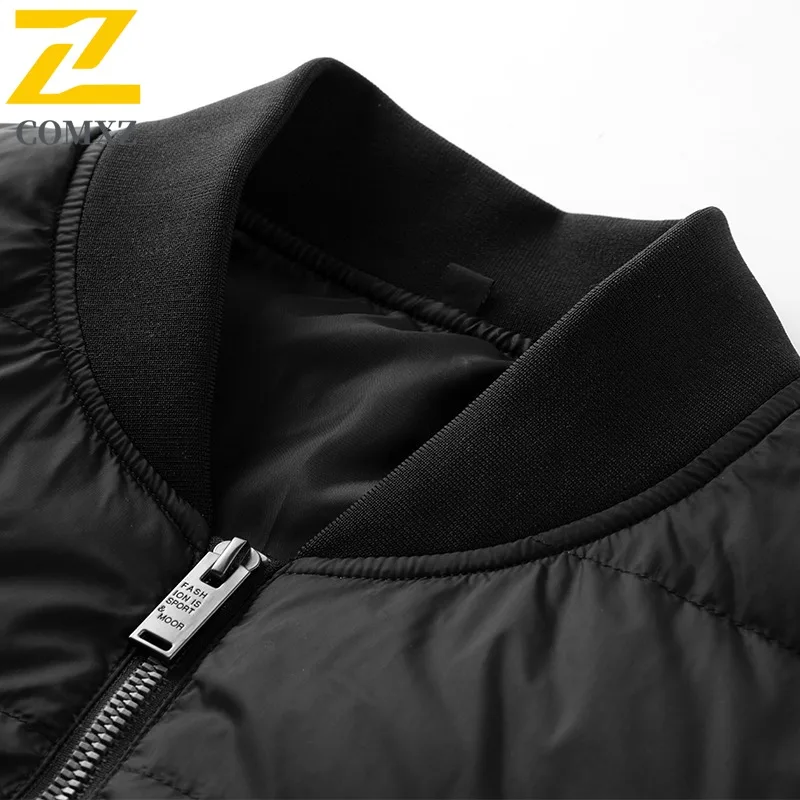 COMXZ Winter Padding High-End Winter Warm Cold-Resistant Skiing Puffer Jacket Travel Loose Trendy Korean Version Men's Clothing