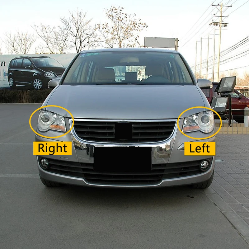 

For Volkswagen VW Touran 2008 2009 2010 Car Headlight Shell Headlight cover Headlamp Lens Headlight Glass Auto Shell Cover