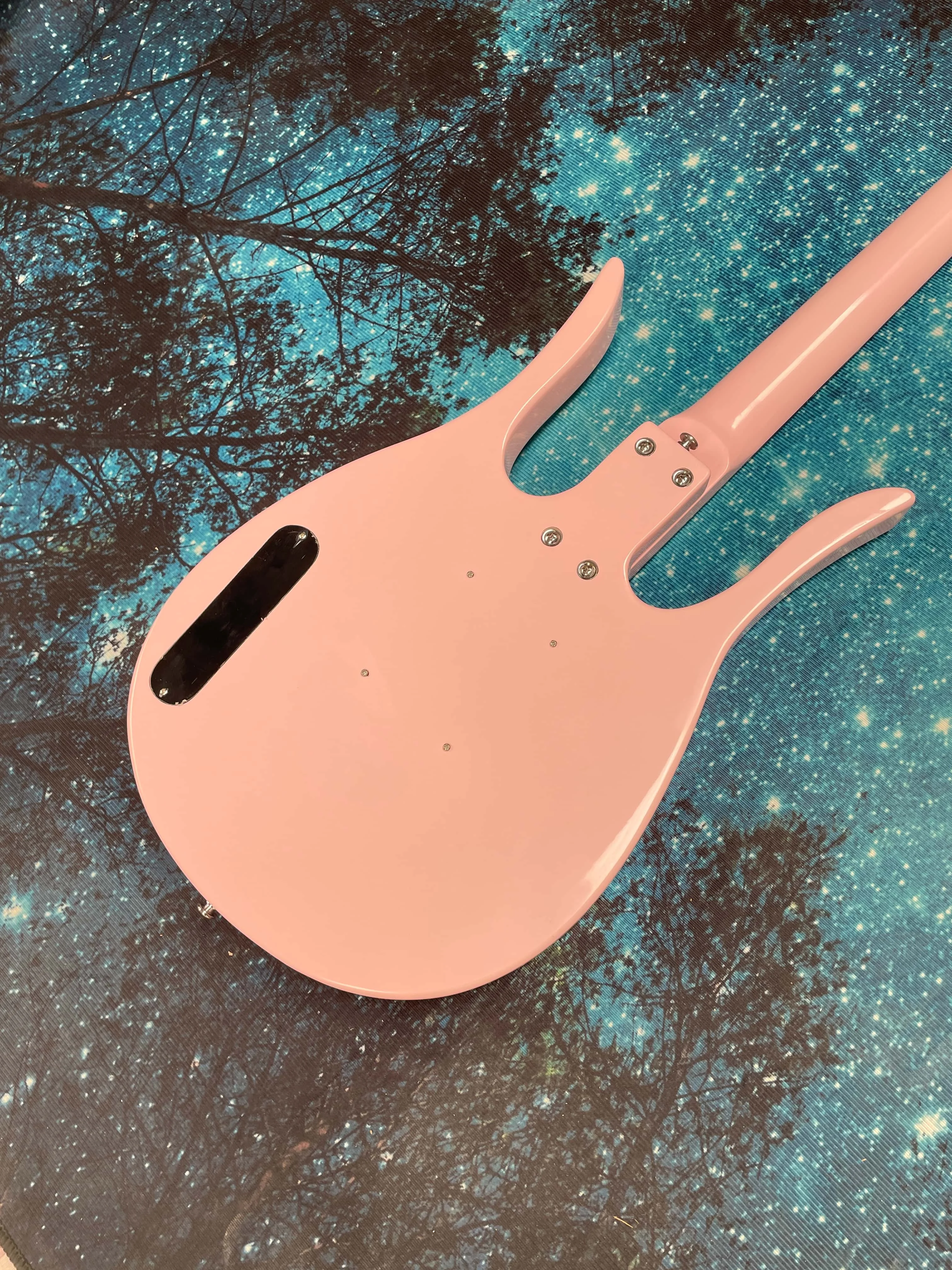 4-string bass electric guitar,water-drop-shaped pastel pink finish highly recognizable guitar guitars,beginner electric guitarra - view 6