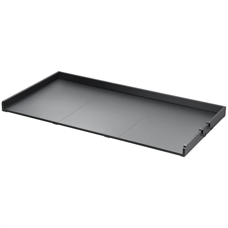 Washer Dryer Countertop, 27.5" Depth x 54" Width, Washer Dryer Wood Top for Laundry Room Organization with Edge Rails (Black)