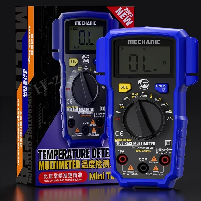 Multimetro digitale meccanico 2000-20000 conteggio opzionale tensione DC/AC capacità corrente Hz diodo Ohm Tester amperometro voltmetro