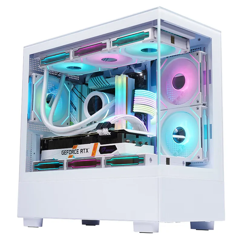 Xuanwu PRO Black PC Case Sea View Room Gaming Computer Desktop M-ATX Motherboard Support 360 Water Cooling 4090 Graphics Card