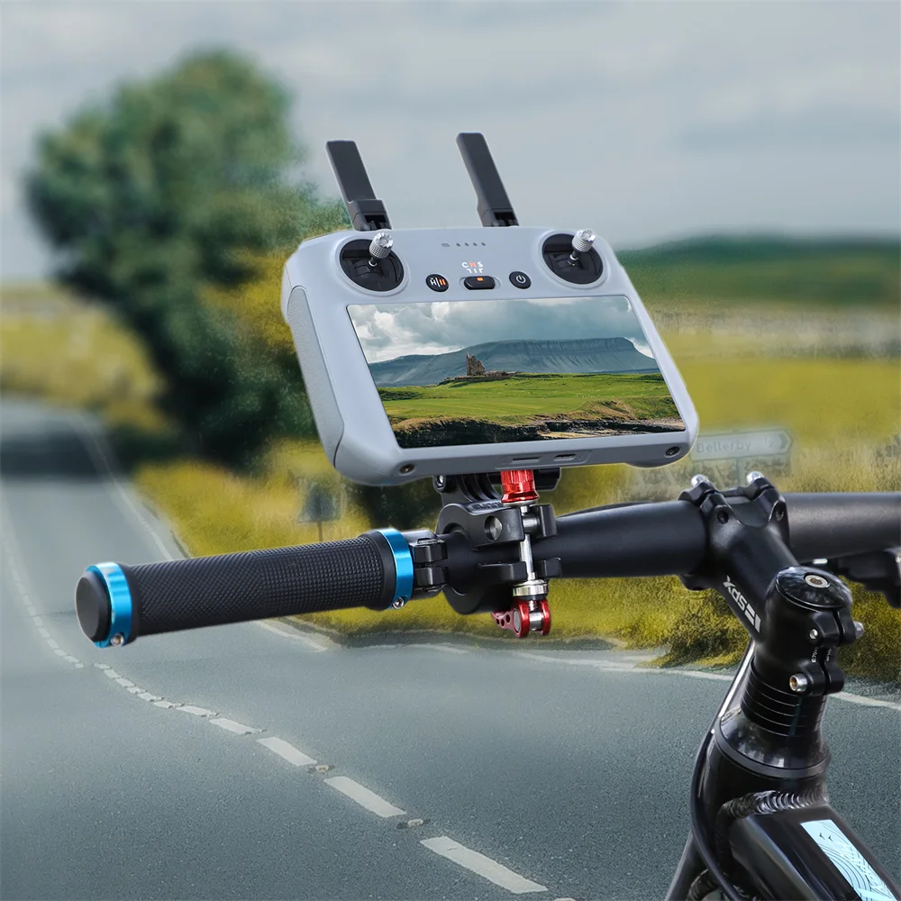 For DJI Air 3 RC 2 Remote Control Silicone Soft Case Cover Bike Clip Bicycle Holder RC2 Riding Bracket Stand Dust-Proof Skin