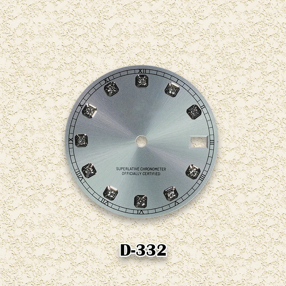 28.5mm S Logo NH35 Wijzerplaat Diamanten Wijzerplaat Fit NH35/NH36 Beweging Horloge Modificatie Accessoires