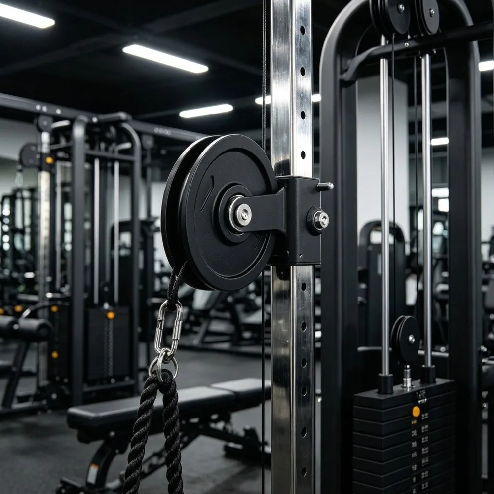 2pcs Cable Pulley Wheel for Gym Equipment Compatible with 4-5mm Steel Cables for Lat Pulldown Chest Press and Pulley Stations