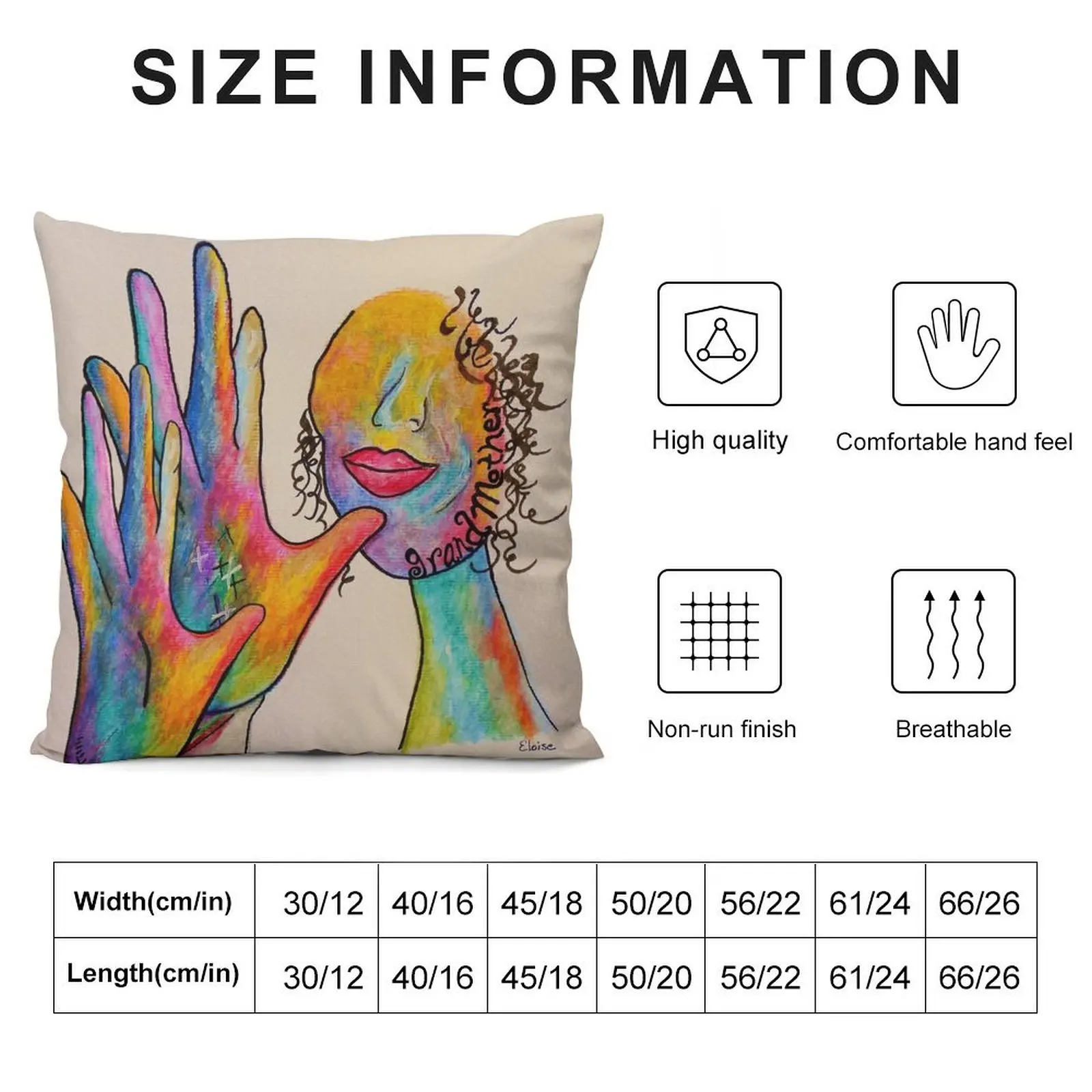 American Sign Language GRANDMOTHER Throw Pillow Covers For Sofas Decorative Cover For Living Room Cushion Cover pillow