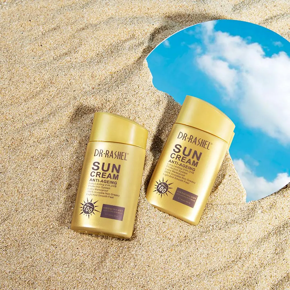 Creme protetor solar impermeável anti-envelhecimento, protetor UV, loção protetor solar, cosméticos faciais, protetor solar do bloco do corpo, Q8X8, SPF100, PA +++