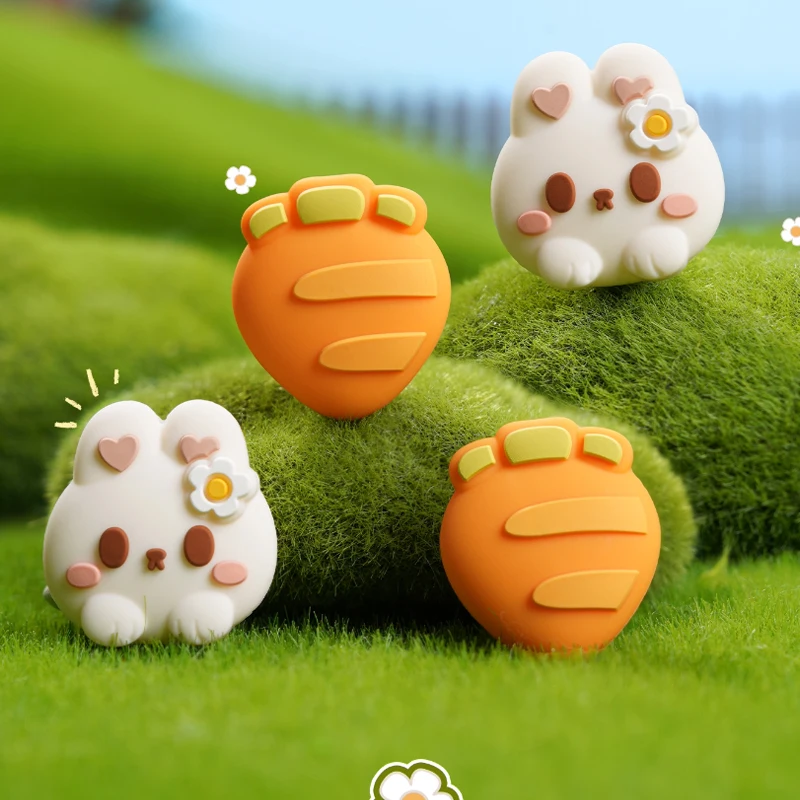 

Radish Rabbit Silicone Thumb Stick Grip Cap Protective Cover For Switch 2/oled NS Lite Joy-con Controller NS2 Protector Case