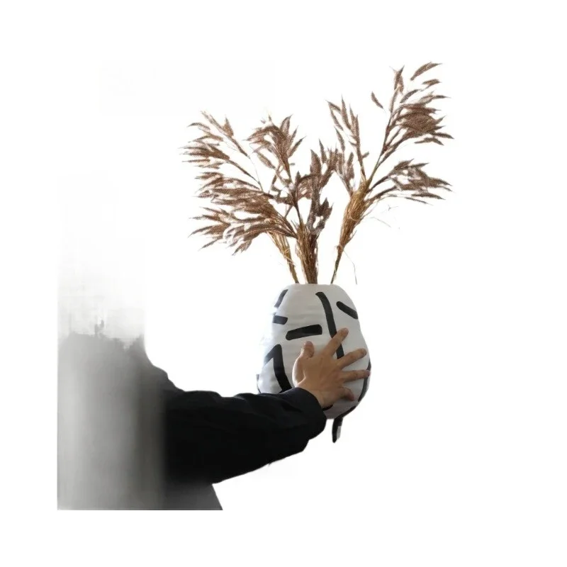 Neue chinesische, leicht luxuriöse, hochwertige, handgefertigte Keramikvase für Modellräume, Hotels, Wohnzimmer, dekorative Blumenarrangements