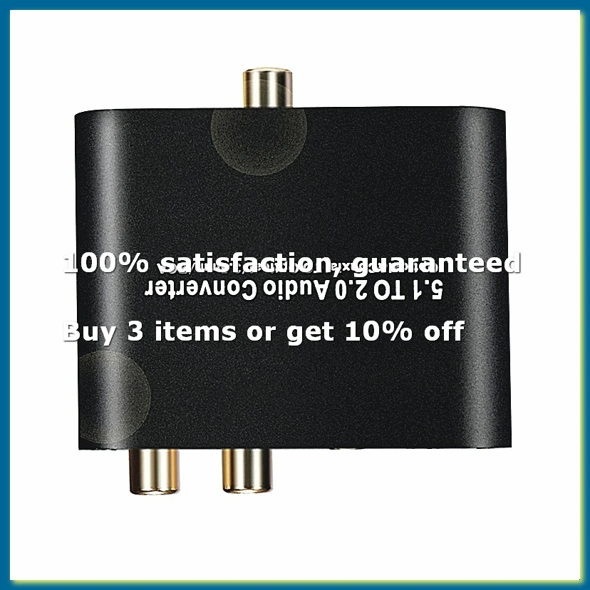 5.1CH to 2.0 Stereo Digital Audio Converter DTS/AC3 for Decoding SPDIF Input to 5.1 Decoder SPDIF Coaxial to 3.5MM-WDL