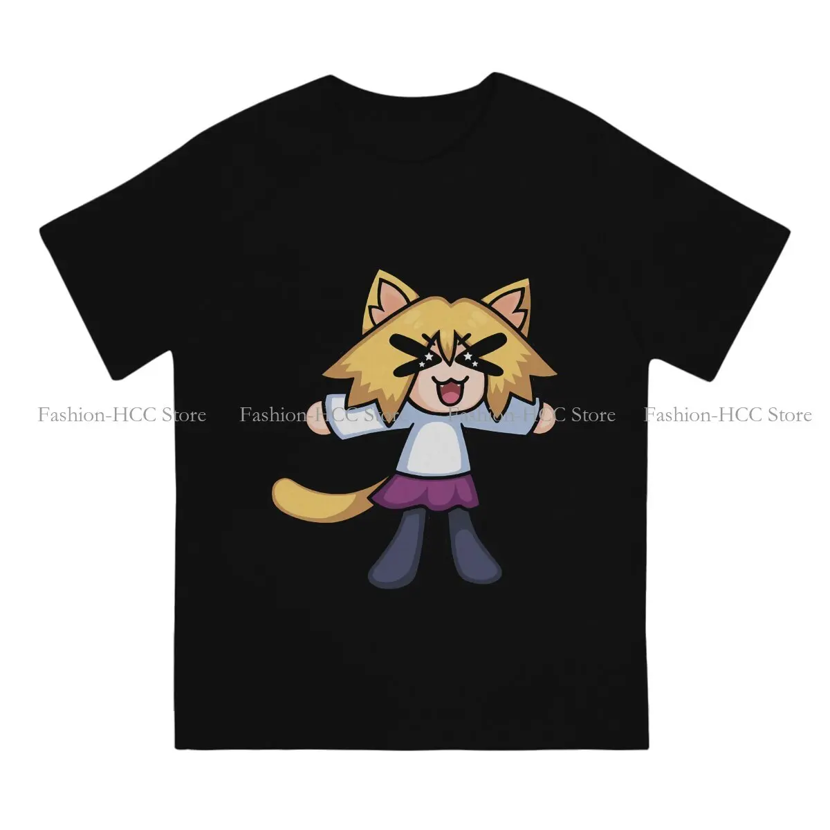 YELLING Unique Polyester TShirt Neco Arc NECOARC Cat Top Quality Hip Hop Graphic  T Shirt Short Sleeve